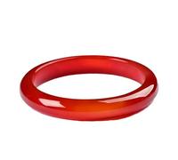 Braccialetto rigido in giada, Feng Shui rosso portafortuna, da donna, con pietra naturale, regalo con scatola portagioie per l'energia positiva