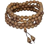 braccialetto rosario, Braccialetto di perline multistrato in legno wengé da 8 mm, collana rosari in con 108 Buddha, mala, preghiera, meditazione, yoga, for uomo e donna
