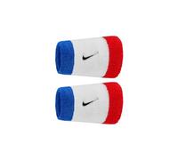 Braccialetto spugna largo x2 nike swoosh classic blu bianco rosso