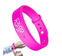 Braccialetto sveglia vibrazione - allarme silenzioso con timer e 3 avvisi giornalieri | orologio promemoria per medicine, acqua, allenamento bagno, esercizio | per bambini, adulti e anziani, fascia si