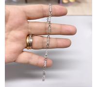 Braccialetto Tennis Tris Infinit Donna pl oro Bianco 18k con cristalli Zirconi