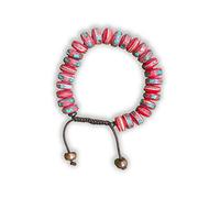 Braccialetto tibetano in corda per meditazione fatto a mano con sacchetto di seta, Mediano, N / A