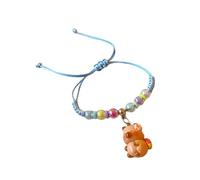 Braccialetto unico del cavo tessuto accessorio elegante di Capibara della resina per l'individualità e l'espressione creativa