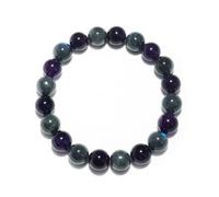 Braccialetto unisex con perline grandi da 16 mm, con pietre preziose internazionali per alleviare l'ansia, lo stress, il diabete, porta ricchezza, buona fortuna, scelta unica per gli amanti degli