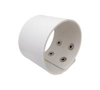 Braccialetto Uomo,Braccialetto Largo In Pelle Unisex Retro Steam Punk Bracciale Rigido Wrap Gothic Rock Biker Braccialetti Regolabili Gioielli Larghi Regalo per Ragazzi Uomini Padre Bianco