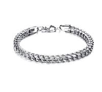 Bracciali a Catena da Donna Eleganti da Uomo Braccialetti Accessori per Gioielli, Colore Argento Portatili e utili Practical