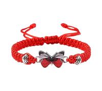 Bracciali a farfalla per stringa regolabile braccialetti farfalla per le donne carino farfalla fascino braccialetti orologio digitale piccolo, Misura unica, Fune metallica, Nessuna pietra preziosa