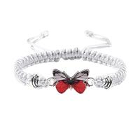 Bracciali a farfalla per stringa regolabile braccialetti farfalla per le donne carino farfalla fascino braccialetti clip su orecchini per ragazze, Misura unica, Fune metallica, Nessuna pietra preziosa