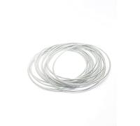 Bracciali a molla in acciaio set composto da 12 molle separate da portare insieme braccialetti