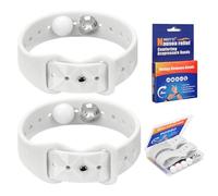 Bracciali anti-nausea per adulti e bambini, 1 paio | Braccialetti per mal di mare per mal di mare e malattie mattutine - Fasce di sollievo per nausea per auto, volo, crociera