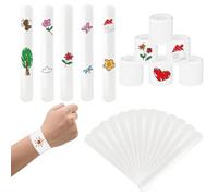 Bracciali Bianchi a Schiaffo,30 Pcs Bianco Braccialetti Slap Bianco a Scatto Slap Bracelet Fai-da-Te per Il Giorno dei Bambini