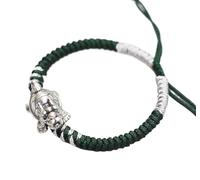 Bracciali ， braccialetti di perline feng shui ricchezza bracciale dragone tartaruga tibetana 999 braccialette d'argento cacciatore verde cinese in stile antico antico auspicio blank prosperità per