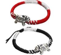 Bracciali ， braccialetti di perline feng shui ricchezza bracciale dragone tartaruga tibetana 999 bracciale argento in stile antico cinese antico bracciante bracciante prosperità per soldi buona