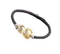 Bracciali , braccialetti di perline feng shui ricchezza braccialetto raro 7a golden rutilato cristallo wu lou hu lu calabash bracciale prosperità taliman guarigione amuleto in pietra per la longevità