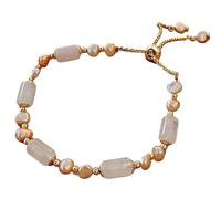 Bracciali， Bracciali con perline Feng Shui Bracciale ricchezza Calcedonio Bracciale Corniola di bambù Perle d'acqua dolce Amuleto ricco di lusso pieno d'oro for le donne Talismano for la prosperità Su