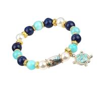 Bracciali Con Perline Da Donna Cinturino Da Polso Regolabile Stile Costiero | Bracciali Elastici di Perline Per Donna E Uomo Per Vacanza, Compleanno, Festa All'Aperto, E Spia