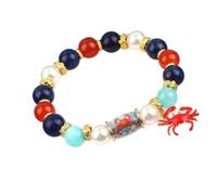 Bracciali Con Perline Da Donna Cinturino Da Polso Regolabile Stile Costiero | Bracciali Elastici di Perline Per Donna E Uomo Per Vacanza, Compleanno, Festa All'Aperto, E Spia