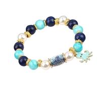 Bracciali Con Perline Da Donna Cinturino Da Polso Regolabile Stile Costiero | Bracciali Elastici di Perline Per Donna E Uomo Per Vacanza, Compleanno, Festa All'Aperto, E Spia