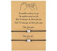 Bracciali Coppie Donne Uomini Set Collegare Lui e Lei Regali Coppie Bracciali Amicizia (A)