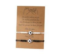 Bracciali da calcio intrecciati alla moda per coppie e amici celebrano il tuo legame
