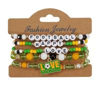 Bracciali Da Calcio Unisex Con Perline Per Il