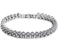 Bracciali da Donna Bracciale da Tennis Classico in Stile Squisito in Cristallo Accessori di gioielleria Quotidiana Practical Treatment