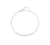 Bracciali da donna, gioielli alla moda, set di bracciali con geometria in oro bianco, regali divertenti per le donne, 17+5CM, Oro bianco 9 K, Senza Gemstone