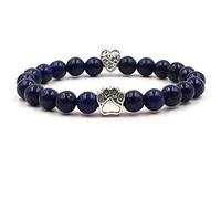 Bracciali da uomo per uomo, braccialetti con perline da uomo gioielli in lega verde carino zampa amore cuore braccialetti unisex perline braccialetti migliori amici