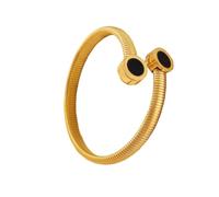Bracciali Del Polsino Della Catena Del Serpente Dell'acciaio inossidabile Per Le Donne Numeri Romani Braccialetti, Metallo, Nessuna pietra preziosa