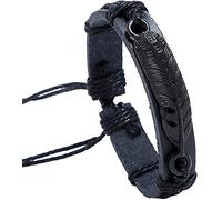 Bracciali e Uomini in Ecopelle Piuma Regolabile in Corda Intrecciata Braccialetto Braccialetto Gioielli, Il per Te Stesso/Amici