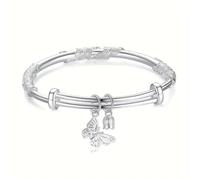 Bracciali Etnici Turchi Silver Bracelet With An Elegant Pattern Made Of S925 Material Perfect As A Birthday Or Any (Silver, One Size)