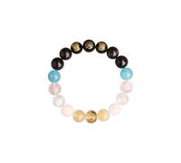 Bracciali feng shui in perline di cristallo, cinque elementi dio dei braccialetti di ricchezza attirano fortunati ricchi per gli uomini, pietre naturali bracciale allungate per la meditazione ansia