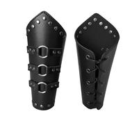 Bracciali in pelle medievali,Parabraccia in pelle regolabili | Bracciali della guardia del braccio di battaglia medievale dei cavalieri in stile lungo, costume cosplay di Halloween