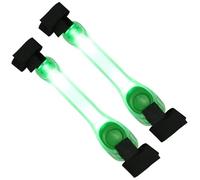 Bracciali Luminosi LED Riflettenti per Jogging, 2 Pezzi Regolabili | ABS e Pvc, Fibbia Robusta, per Backpack e Caviglie, Visibilità Intensa nel Buio
