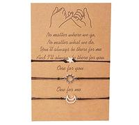 Bracciali Luna Sole Stella Bracciale Dell'amicizia Bracciale Sorelle Per 3 Bracciale Best Friends Set Di Braccialetti Bohémien Bracciale Dell'amicizia Tra Ragazze Bracciale Regalo Sorella