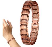 Bracciali Magnetici Per Uomo Fascia da polso regolabile elegante leggera | Bracciale Magnetico In Rame Puro Gioiello Per Adulti Donne Anziani Sport Viaggio Allenamento Ufficio Quotidiano Compleann