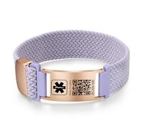 Bracciali medici da uomo e da donna con codice QR, One Size, Nylon, Non pietra preziosa