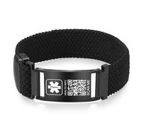 Bracciali medici da uomo e da donna con codice QR, One Size, Nylon, Non pietra preziosa
