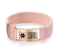 Bracciali medici da uomo e da donna con codice QR, One Size, Nylon, Non pietra preziosa
