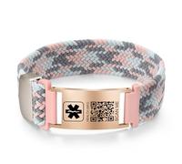 Bracciali medici da uomo e da donna con codice QR, One Size, Nylon, Non pietra preziosa