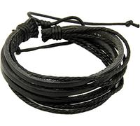 Bracciali Moda Unisex Multi-Strato Ecopelle Braccialetto di Corda INT