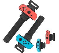 Bracciali per Just Dance 2026 2025 2024 2023 per Zumba Burn It Up, Bracciali regolabili per Nintendo Switch/Switch OLED Dance, 2 Pezzi Bracciale Compatibile con Joy-Pad per Adulti Bambini (Nero)