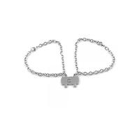 Bracciali Puzzle Coppia in Acciaio Inox Personalizzati con Incisione | Set Braccialetti Amicizia o Amore | Gioiello Simbolico Regolabile | Idea Regalo per Fidanzati o Amiche bcc2142