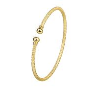 Bracciali Ragazza 11 Anni Gold Plated Embroidered Line Open Bracelet Elegant Women's Embroidered Square Bracelet Fashionable And Simple Design Showing Charm Perfect For A Variety (Gold, One Size)