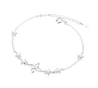 Bracciali regolabili per le donne, 2 in 1 Bracciale quadrifoglio da donna, bracciale a strati, bracciale a doppia catena, braccialetto moda semplice petali lisci gioielli regali per le donne