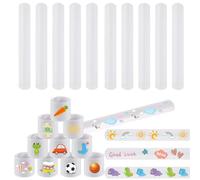 Bracciali Schiaffo,Slap Bracciali Pianura Bianco Braccialetti Slap Vuote Schiaffo Bianco a Scatto Slap Bracelet Fai-da-Te Per Il Giorno Dei Bambini