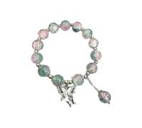 Bracciali Set Glaze Bracelet Handmade Beads Female Bracelet Ice Crack Broken Flower Beads Beads (H, One Size)