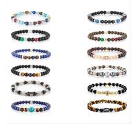 Bracciali Uomo GERBA STONE in Argento 925 e Pietre Naturali colori Vari