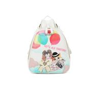 Braccialini Allround Zaino in similpelle dal design originale e romantico, perfetto per chi ama uno stile divertente e sognante. La stampa colorata con dolci cuccioli in volo, palloncini e dettagli