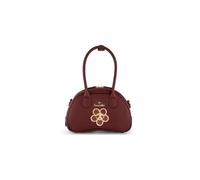 Braccialini Amy Bijoux Bauletto compatto in similpelle color cipria dalla silhouette arrotondata e femminile, impreziosito dal bijoux simbolo della stagione: una margherita sorridente con grandi